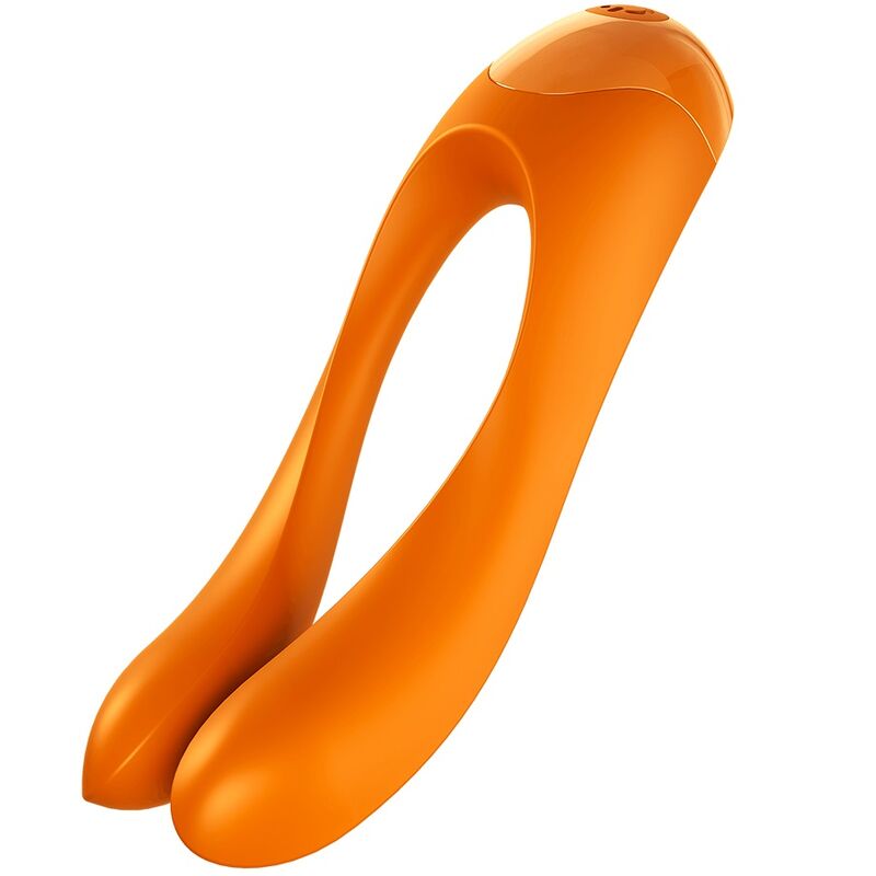 Satisfyer Dito Candy Cane - Massaggiatore esterno, colore arancione