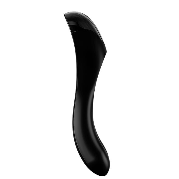 Satisfyer Dito Candy Cane - Massaggiatore esterno, colore nero - in mano per le dimensioni