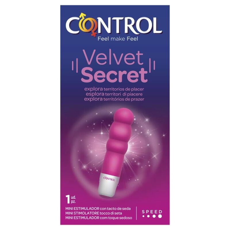 Control Velvet Secret - Massaggiatore esterno - nella confezione
