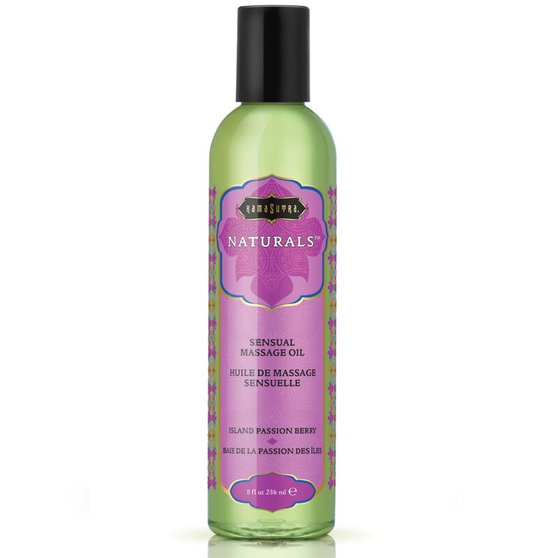 Kamasutra Naturale Bacca 236 ml - Olio da massaggio, kit da 3
