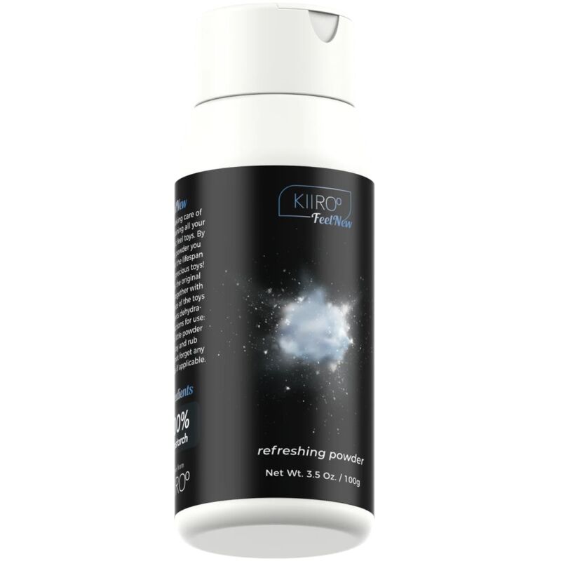 Kiiroo Feelnew Polvere Rinfrescante Mantenimento 100 ml - Accessorio per la cura dei toy, kit da 3