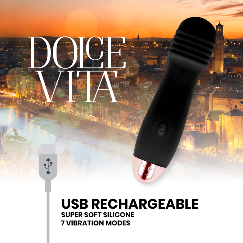 Dolce Vita Tre - Massaggiatore esterno, colore nero - nella confezione