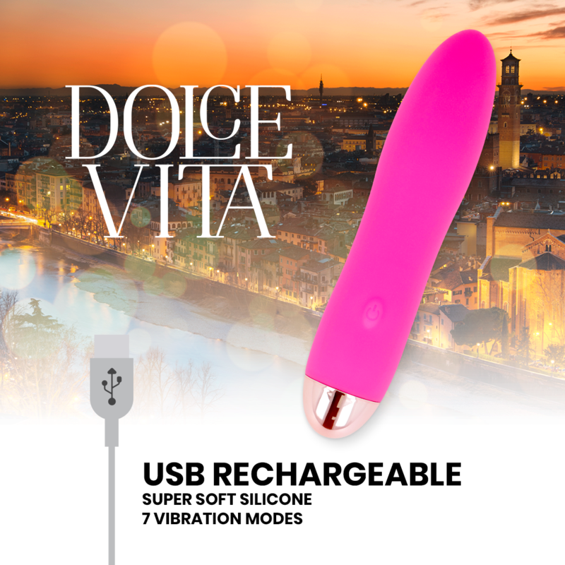 Dolce Vita Quattro - Mini massaggiatore, colore rosa - nella confezione