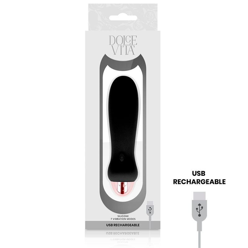 Dolce Vita Cinque - Mini massaggiatore, colore nero - dettaglio