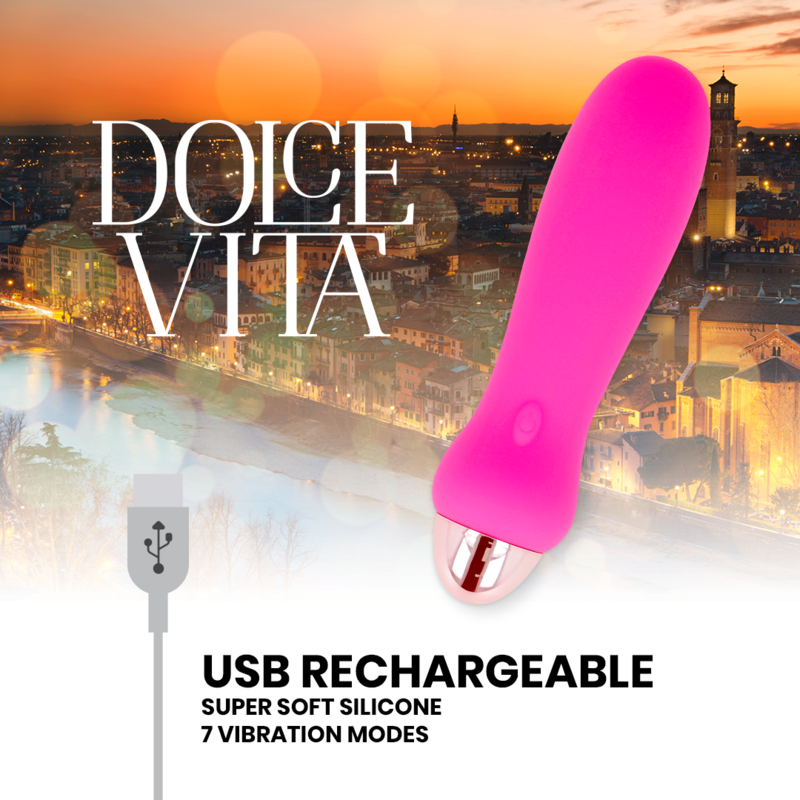 Dolce Vita Cinque - Mini massaggiatore, colore rosa - nella confezione