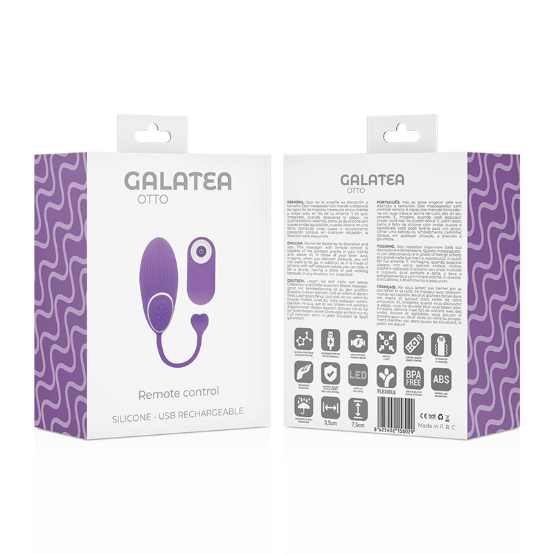 Galatea Otto Click Play - Massaggiatore con telecomando - in mano per le dimensioni