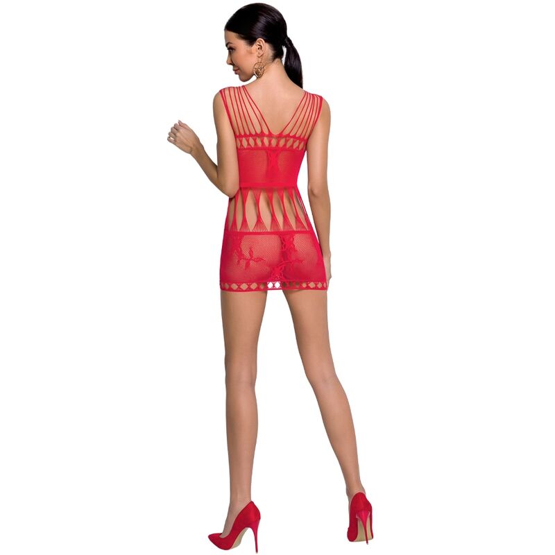 Passion Woman Bs090 - Lingerie, colore rosso - vista laterale