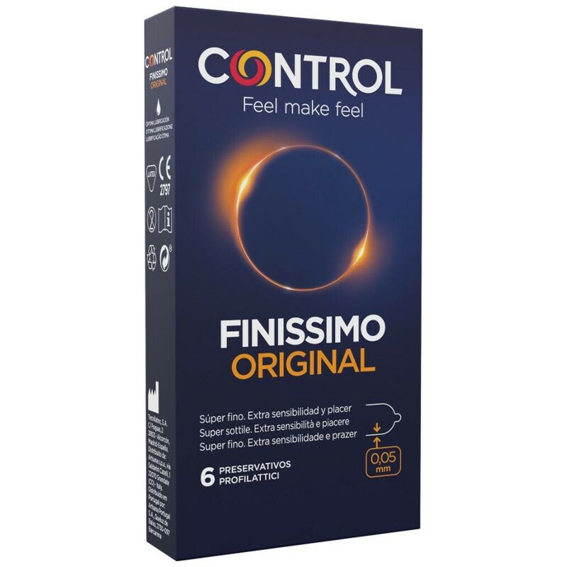 Control Finissimo Originale 6 pezzi - Preservativi, kit da 3