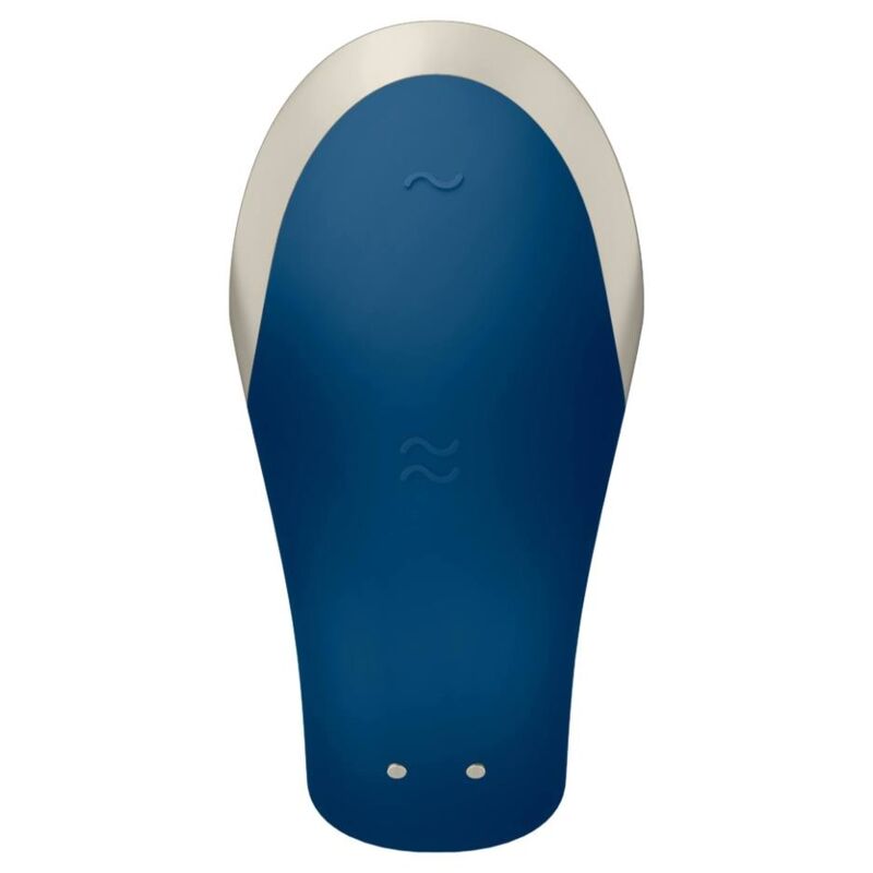 Satisfyer Double Love Partner - Massaggiatore con telecomando, colore blu - dettaglio