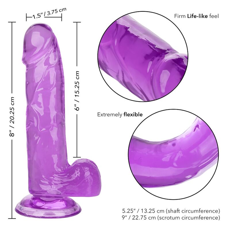 Calexotics Regina - Accessorio intimo, colore viola 15.3 cm - retro