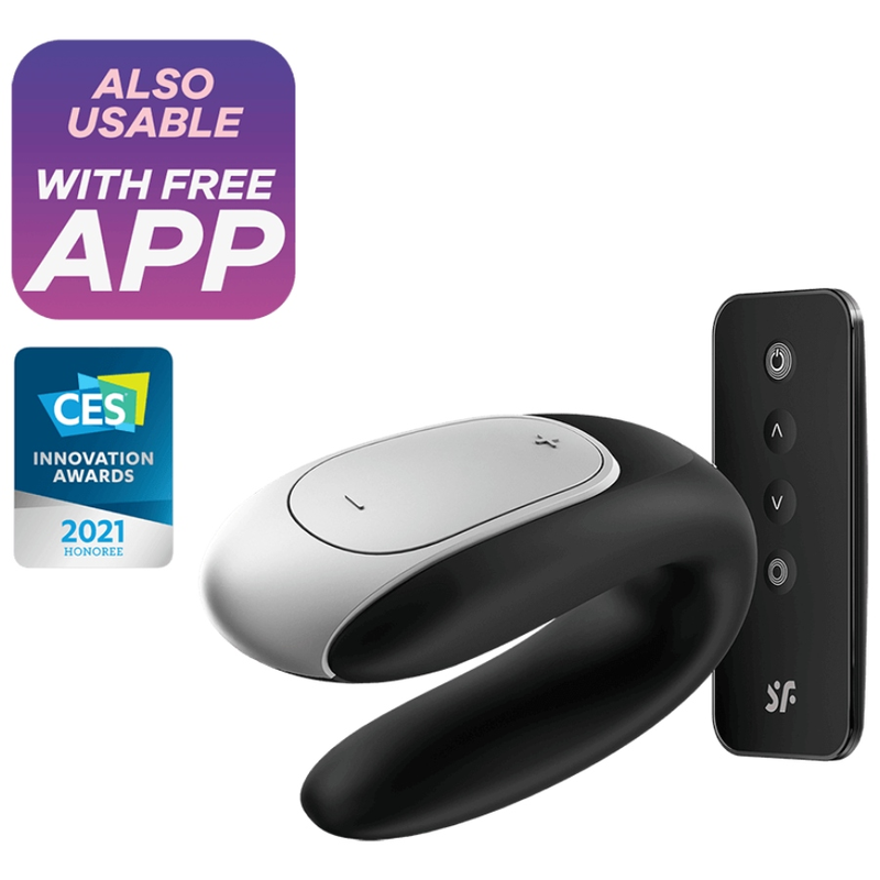 Satisfyer Double Fun Partner - Massaggiatore con telecomando - dettaglio