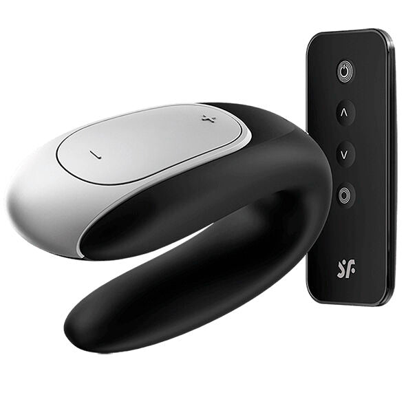 Satisfyer Double Fun Partner - Massaggiatore con telecomando - vista laterale