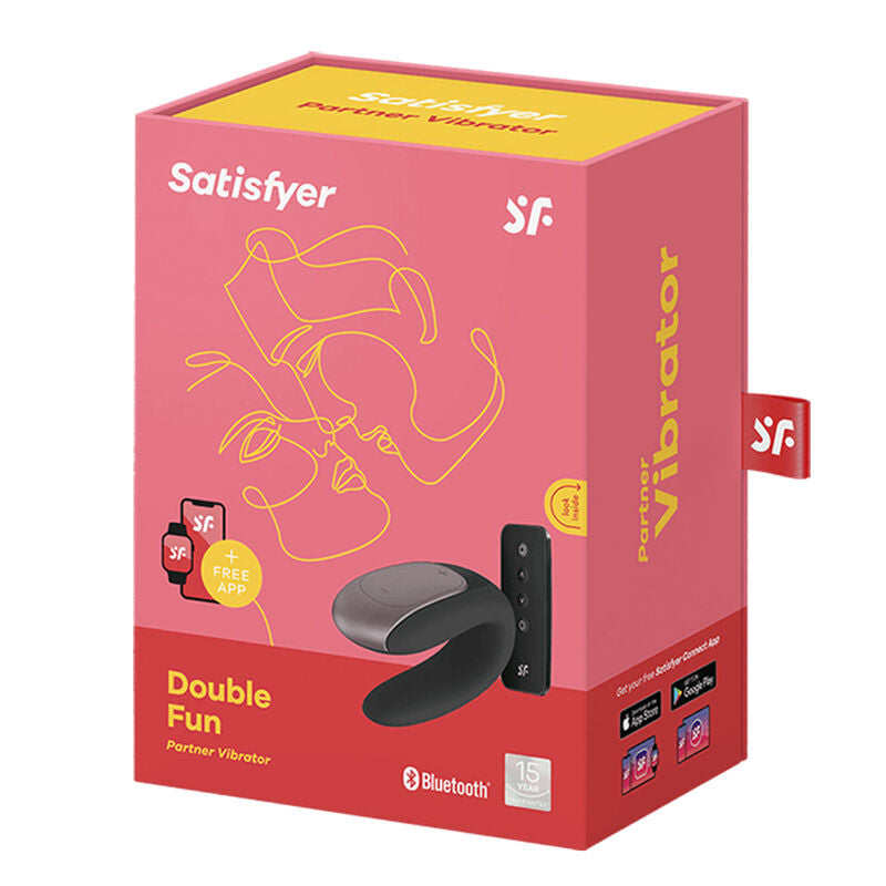 Satisfyer Double Fun Partner - Massaggiatore con telecomando - dettaglio