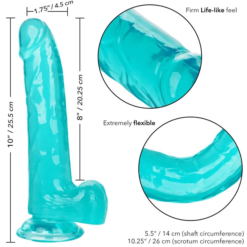 Calexotics Regina - Accessorio intimo, colore blu 20.3 cm - retro