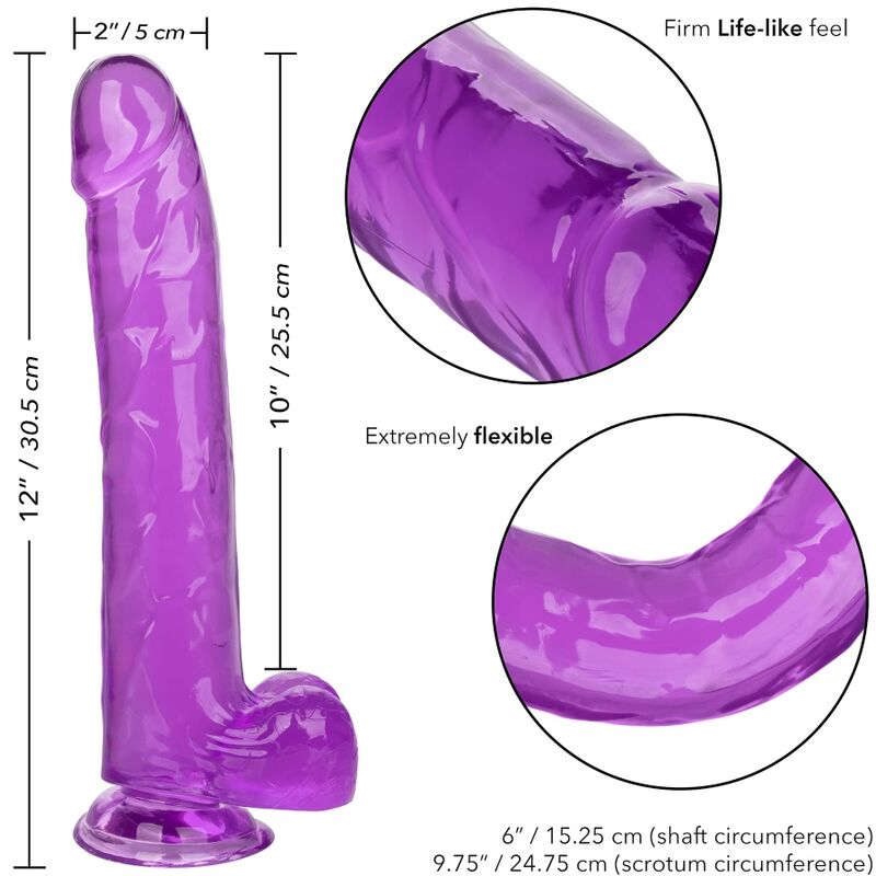 Calexotics Regina - Accessorio intimo, colore viola 25.5 cm - retro