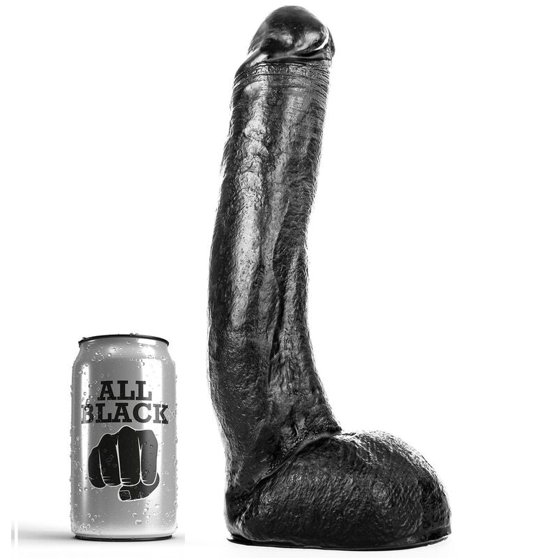 All Black Dong 29 CM Curvado - Accessorio intimo
