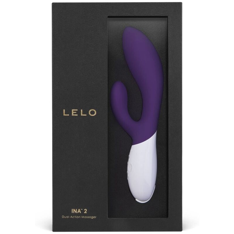 LELO Ina Wave 2 Vbrador Luxury Speciale - Massaggiatore doppio, colore speciale lilla - vista laterale