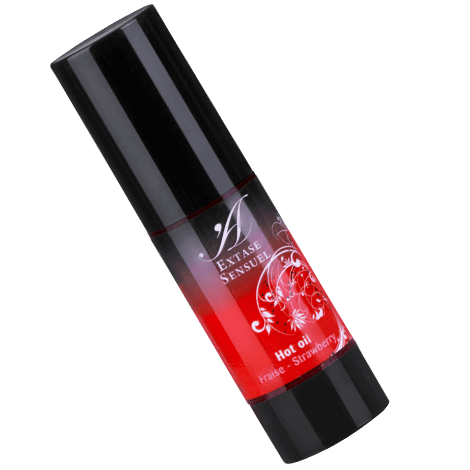 Extase Sensual Calore Stimolante Alla Fragola 30 ml - Olio da massaggio, kit da 3 - vista laterale