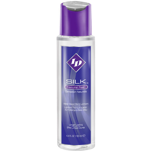 Id Silk Natural Feel 130 ml - Lubrificante, kit da 3 - vista laterale