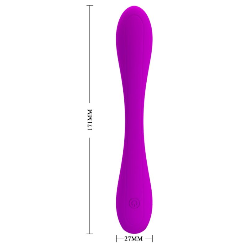 Pretty Love Flessibile Yedda - Massaggiatore rotante - in mano per le dimensioni