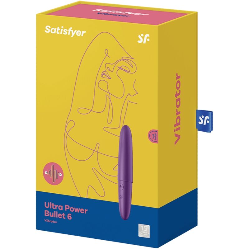 Satisfyer Ultra Power Bullet 6 - Mini massaggiatore, colore viola - dettaglio