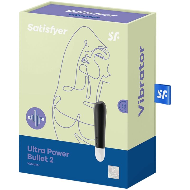 Satisfyer Ultra Power Bullet 2 - Mini massaggiatore, colore nero - dettaglio
