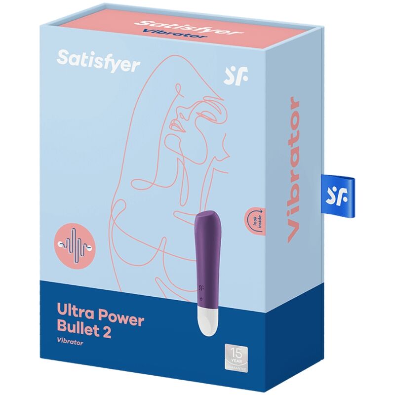 Satisfyer Ultra Power Bullet 2 - Mini massaggiatore, colore viola - dettaglio