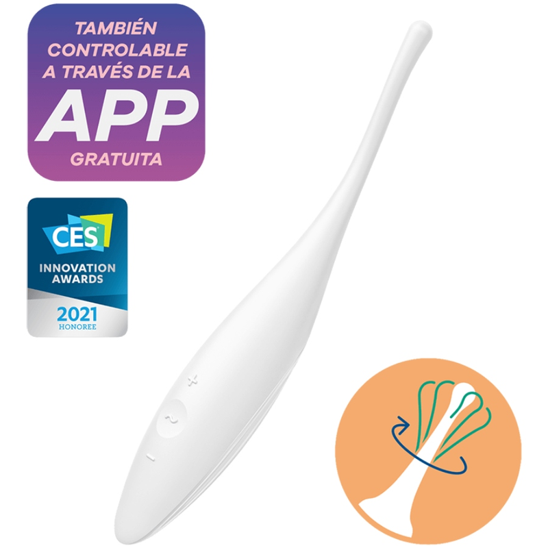 Satisfyer Twirling Joy Clit Tip - Massaggiatore con app