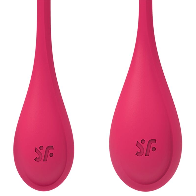 Satisfyer Allenamento Yoni Power 1 - Palline Kegel, colore rosso - vista laterale
