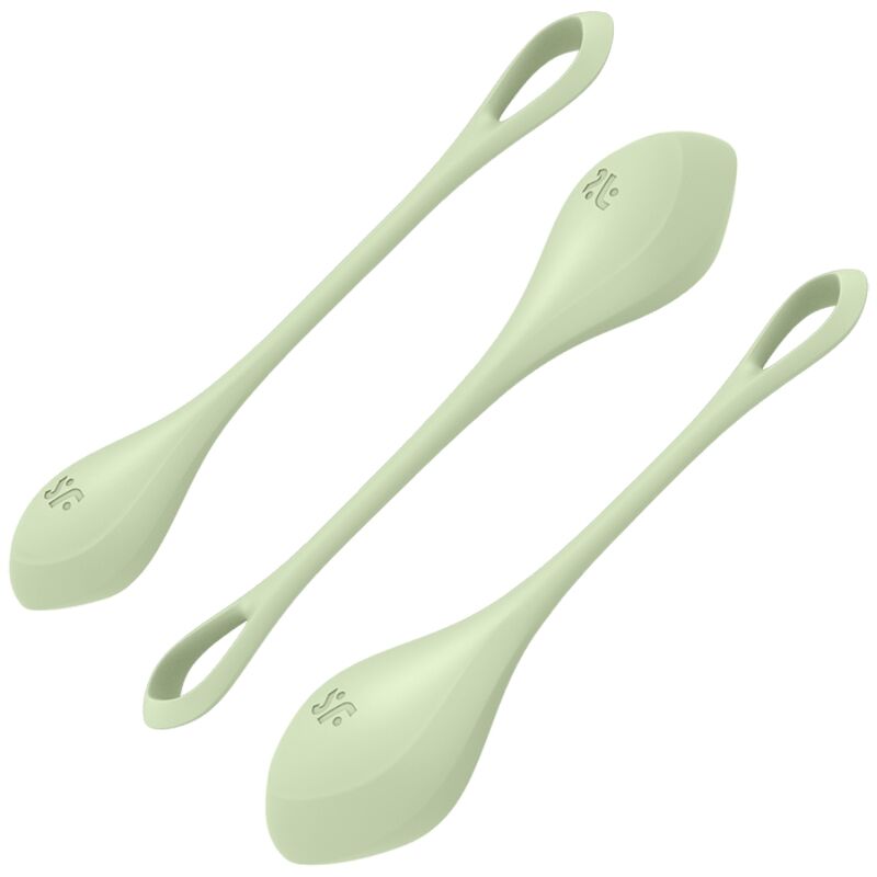 Satisfyer Allenamento Yoni Power 2 - Palline Kegel, colore verde