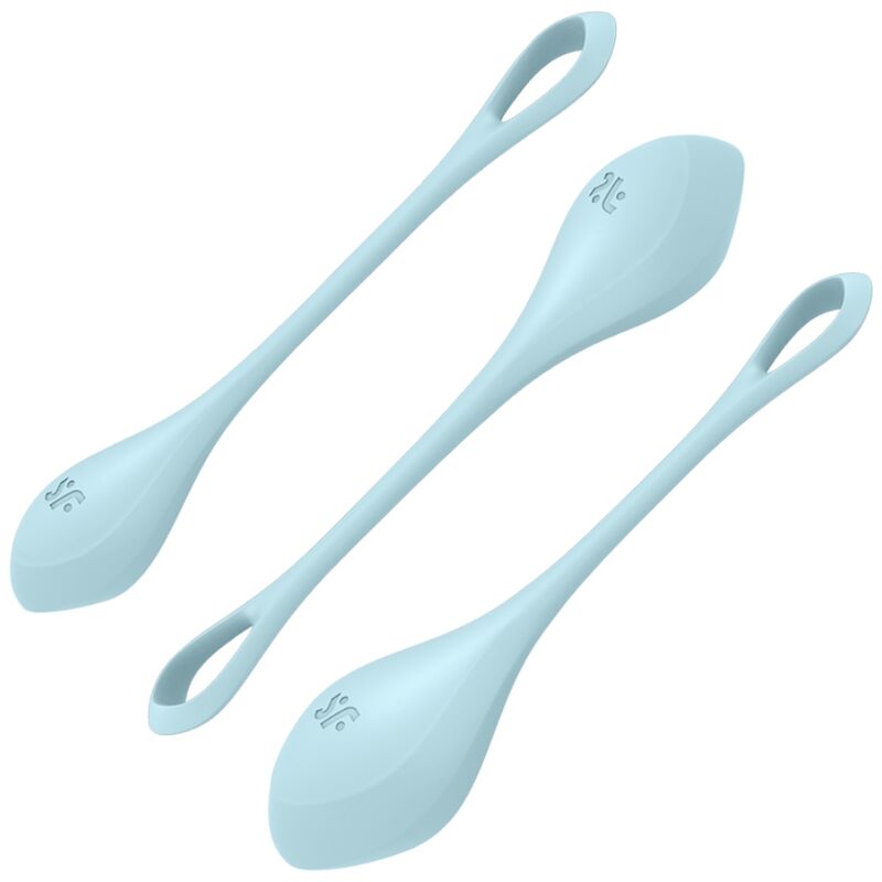 Satisfyer Allenamento Yoni Power 2 - Palline Kegel, colore blu