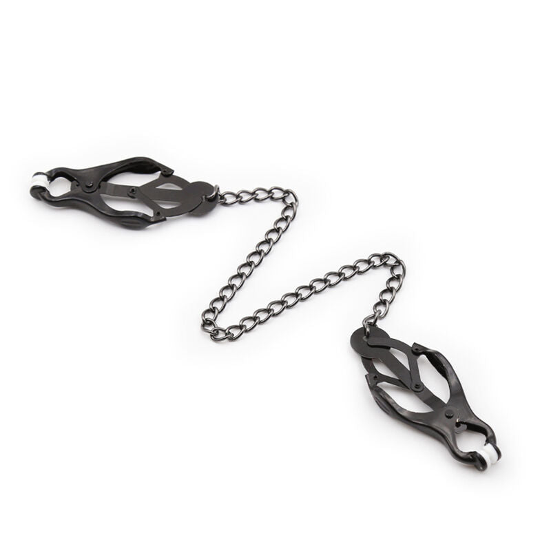 Ohmama Fetish Pinze - Accessorio intimo, colore capezzoli giapponesi catena nera - vista laterale
