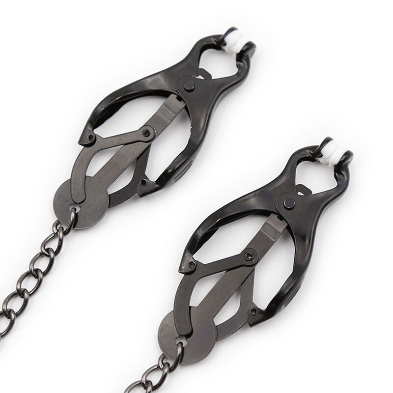Ohmama Fetish Pinze - Accessorio intimo, colore capezzoli giapponesi catena nera - dettaglio