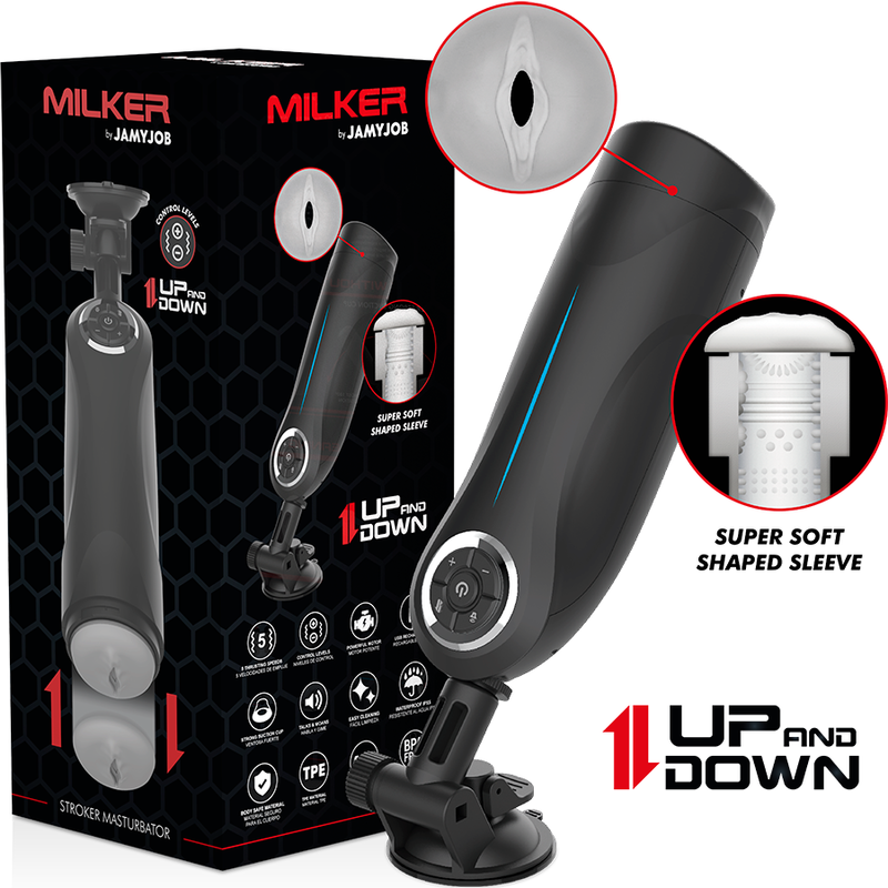 Jamyjob Milker Stroker Funzione SU - Dispositivo per uomo - vista laterale