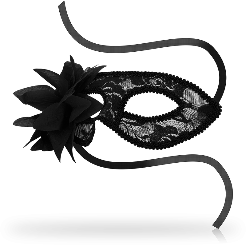Ohmama Maschere Maschere - Accessorio intimo, colore nero fiori - vista laterale