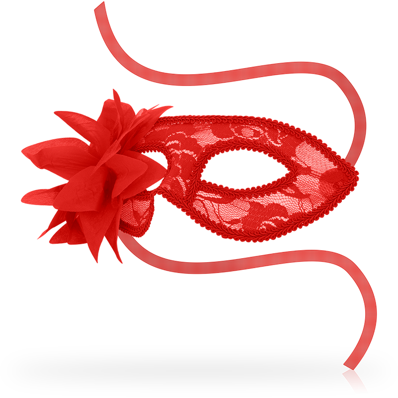 Ohmama Maschere Maschere - Accessorio intimo, colore fiore rosso - vista laterale