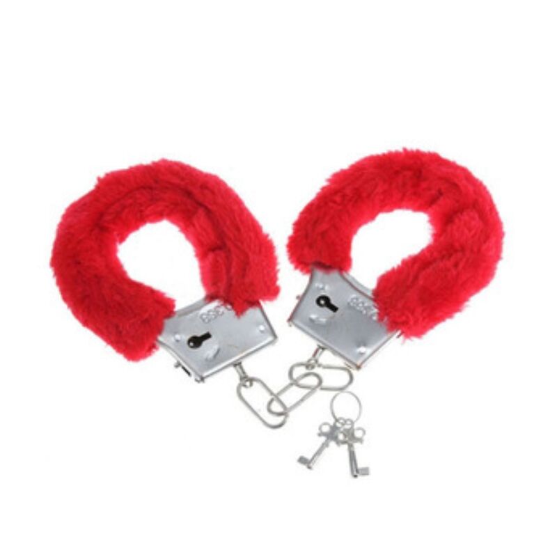 Diablo Picante Manette Pelose Pleasure Rosse - Accessorio intimo