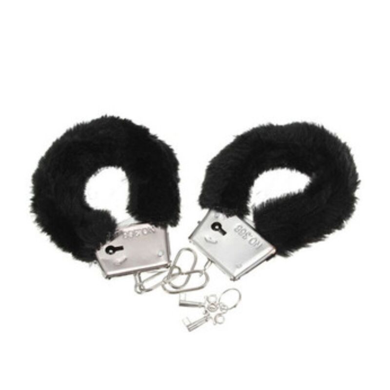 Diablo Picante Manette Pelose Pleasure Nere - Accessorio intimo
