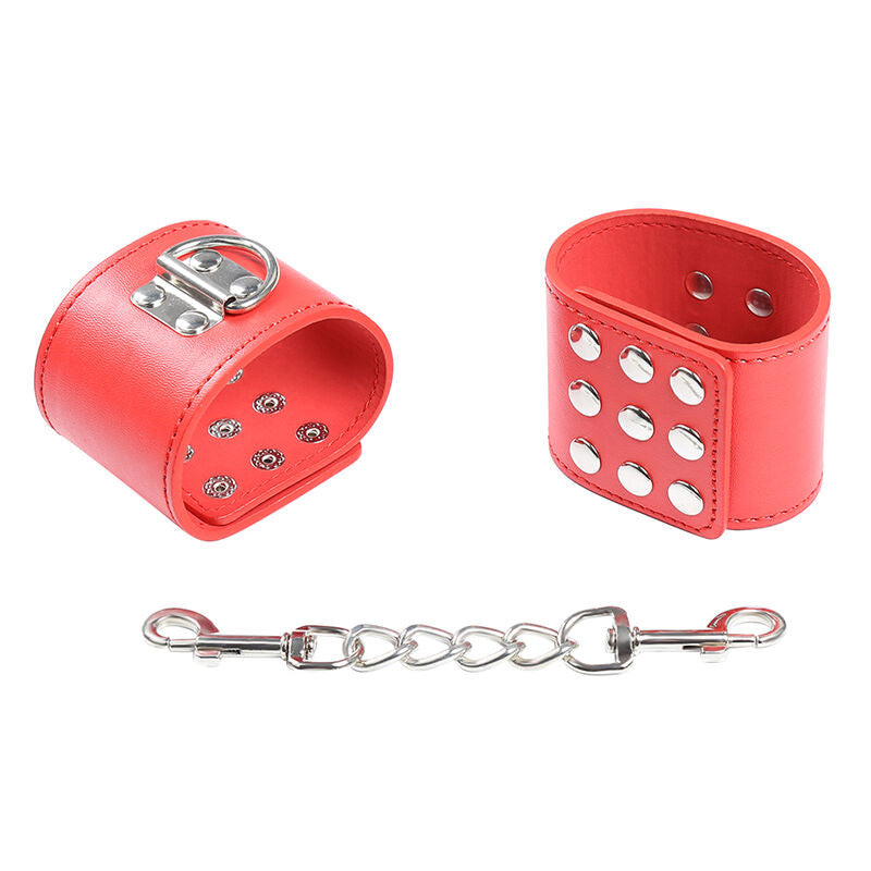 Ohmama Fetish Manette Rosse - Accessorio intimo - vista laterale