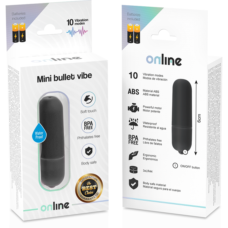 Online Proiettore - Mini massaggiatore, colore nero - nella confezione