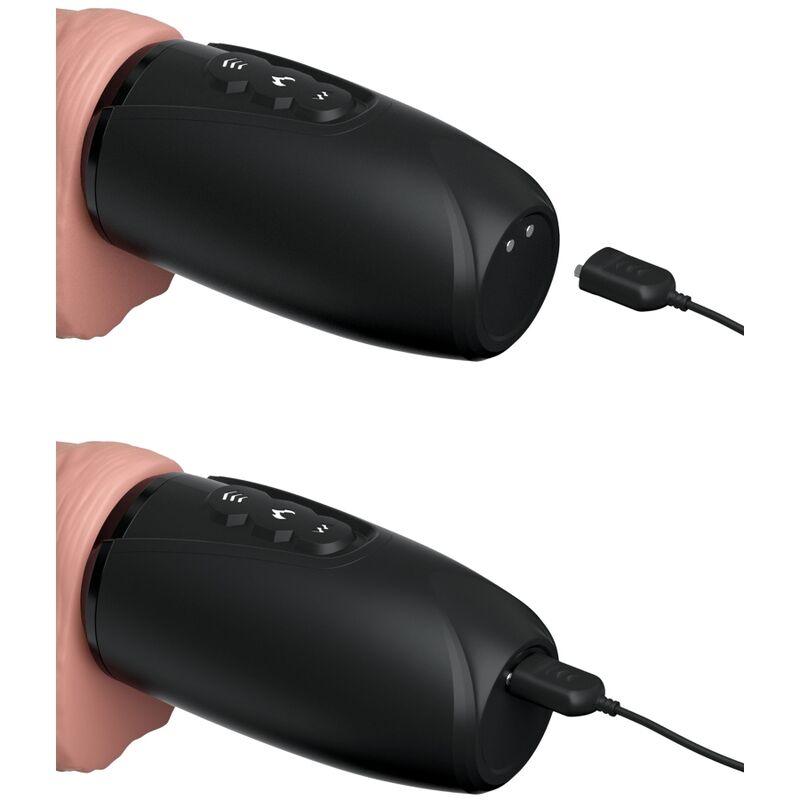 King Cock Plus Tripla Minaccia Pelle Chiara - Accessorio intimo - in mano per le dimensioni