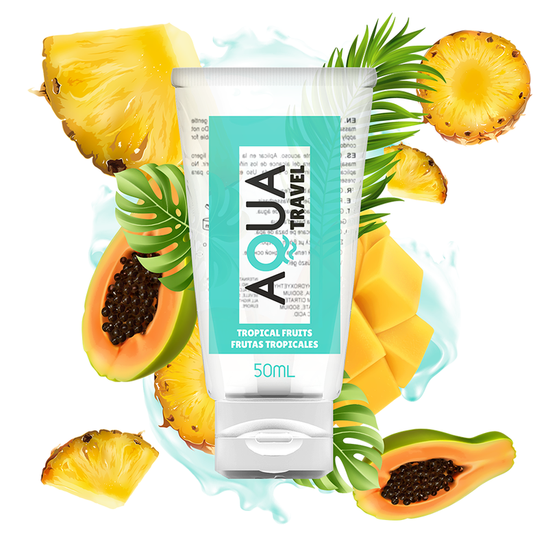 Aqua Travel Frutti Tropicali 50 ml - Lubrificante, kit da 3