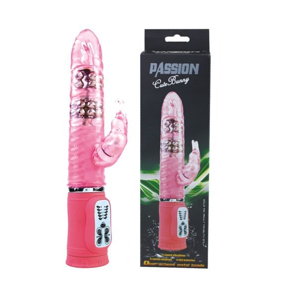 Baile Simpatico Coniglietto Passione Rampante 10F 27 CM - Massaggiatore rotante - in mano per le dimensioni
