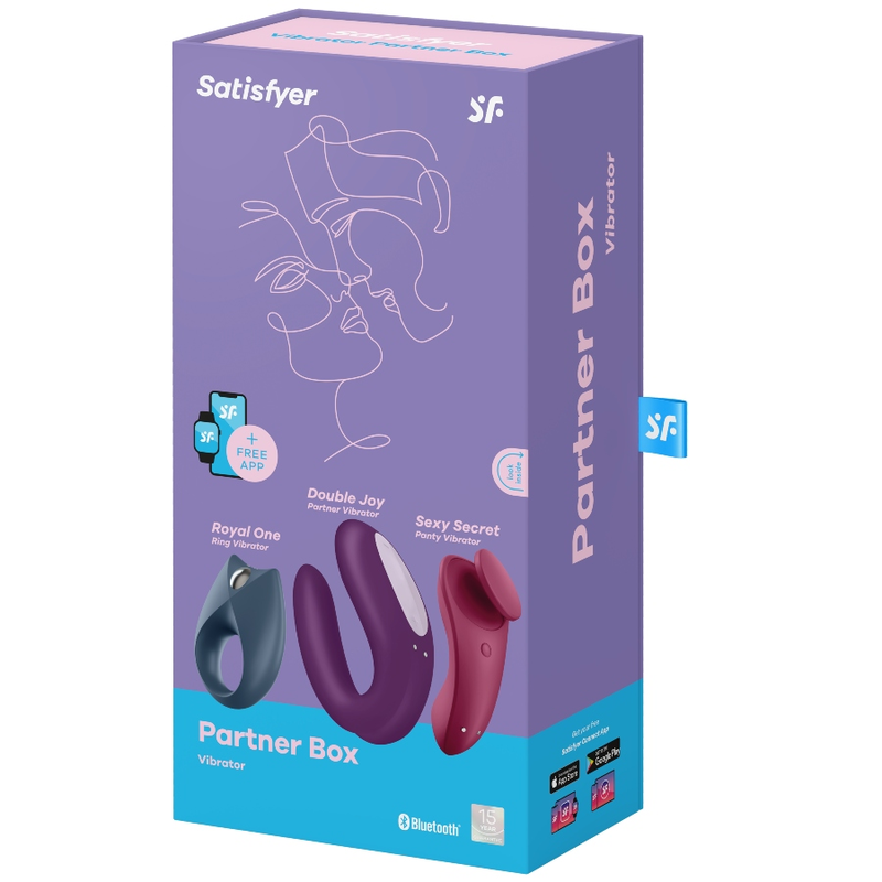 Satisfyer Box Partner 3 - Massaggiatore con telecomando - vista frontale