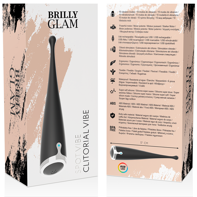 Brilly Glam Spot Vibe - Massaggiatore esterno - nella confezione
