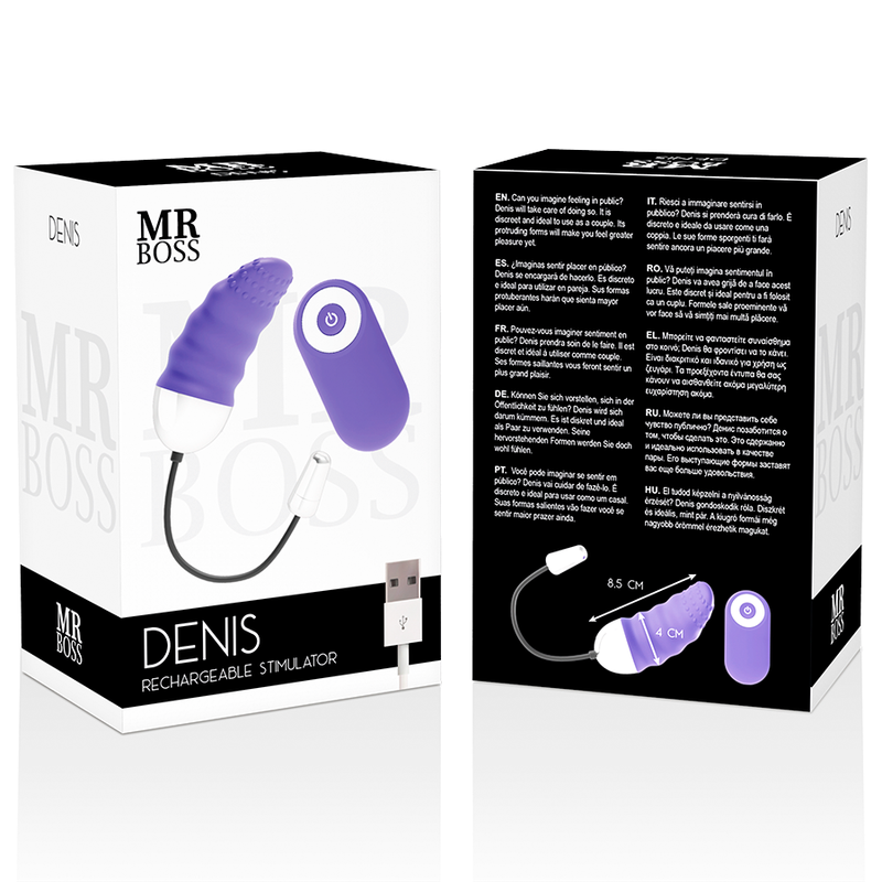 Mr Boss Denis Egg - Massaggiatore con telecomando - retro
