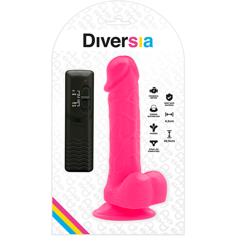 Diversia Flessibile - Accessorio intimo, colore rosa 20.5 4.2 - vista frontale