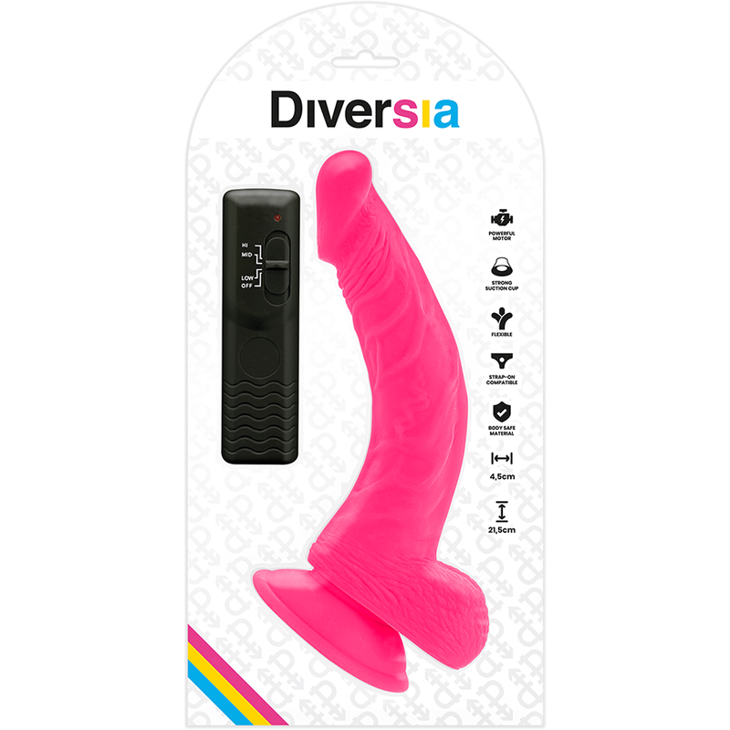 Diversia Flessibile - Accessorio intimo, colore rosa 21.5 4.5 - retro
