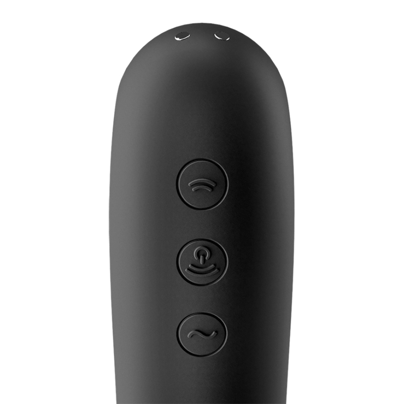 Satisfyer Dual Kiss Air Pulse - Massaggiatore ad aria pulsata, colore nero - dettaglio