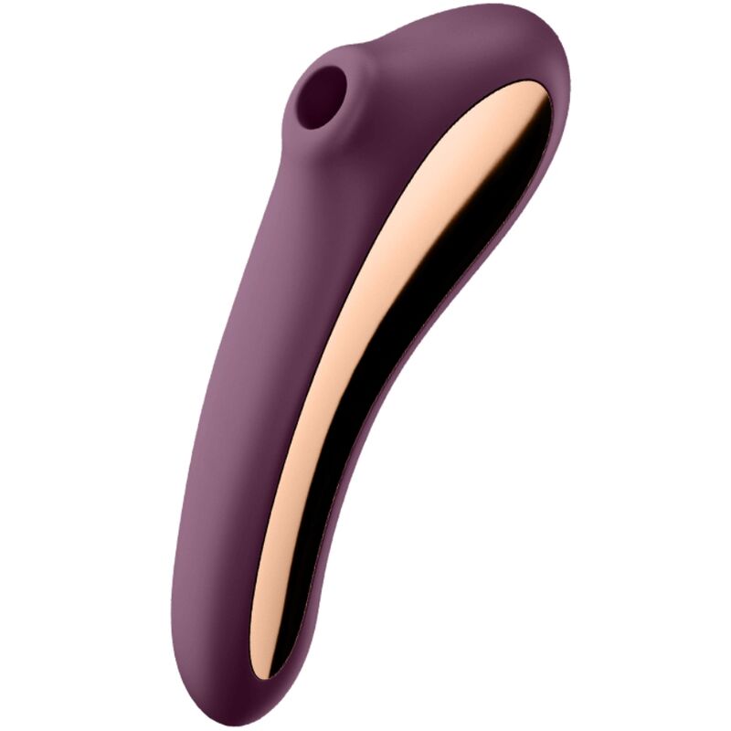 Satisfyer Dual Kiss Air Pulse - Massaggiatore ad aria pulsata, colore rosso vino